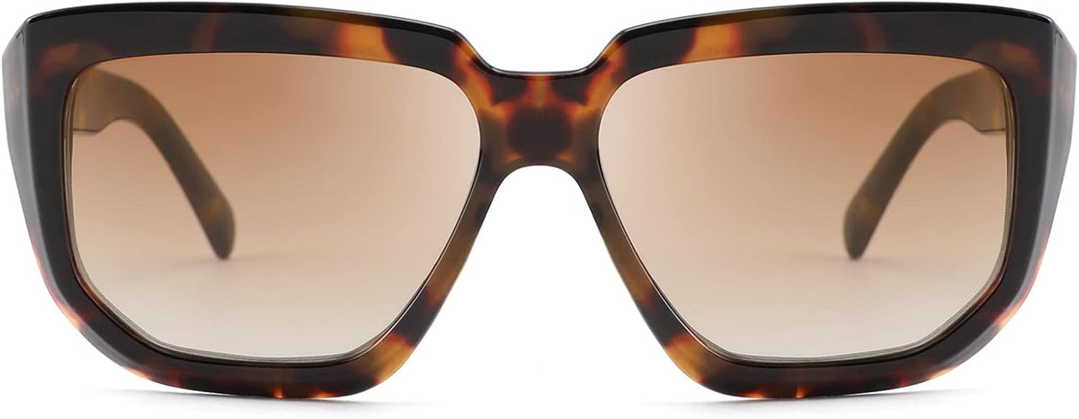 ÉÌƷͼƬ 16 | B08PD9KPH8 | FEISEDY Women Retro Square Sunglasses Trendy Shield Flat Top Shades B2717