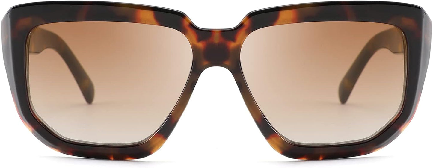 商品图片 16 | B08PD9KPH8 | FEISEDY Women Retro Square Sunglasses Trendy Shield Flat Top Shades B2717