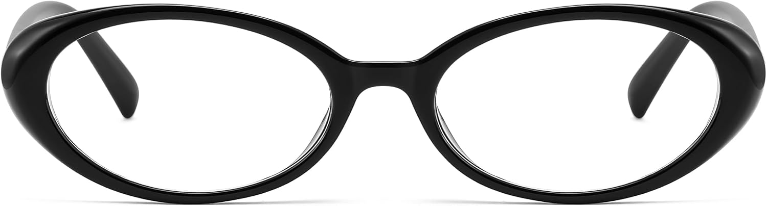 商品图片 27 | B0F6MW26L2 | FEISEDY Oval Blue Light Glasses for Woman Vintage Small Face Lightweight Eyeglasses Retro Nerd Y2K Frame B0290