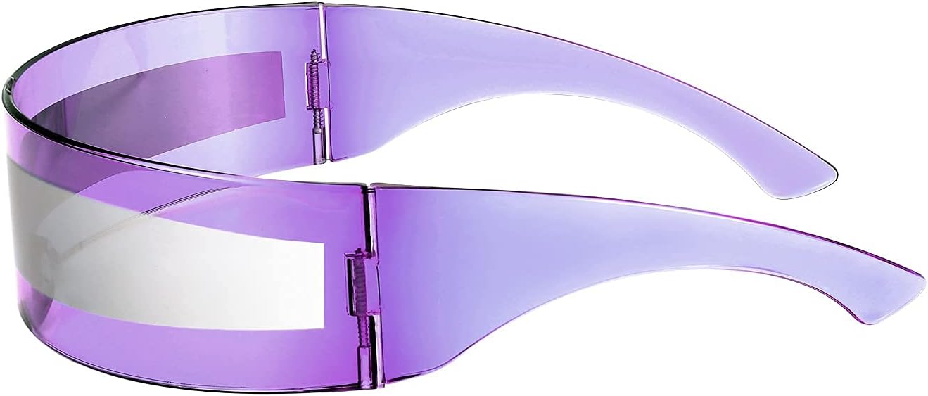 商品图片 53 | B08THY8CBQ | FEISEDY 80s Futuristic Cyclops Cyber Visor Sunglasses Men Women Punk Style Cosplay B2740