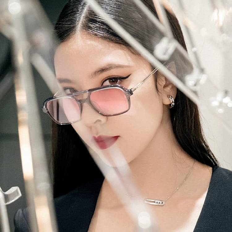 ÉÌƷͼƬ 30 | B0925V3NP4 | FEISEDY Vintage Square 70s Flat Aviator Sunglasses Women Men Metal Design Shades B2752