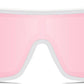 商品图片 35 | B0D3PKKSD9 | FEISEDY Trendy Futuristic Wrap Sunglasses Flat Top Mirrored One Piece Lens Reflective Sun Glasses for Women Men B0161
