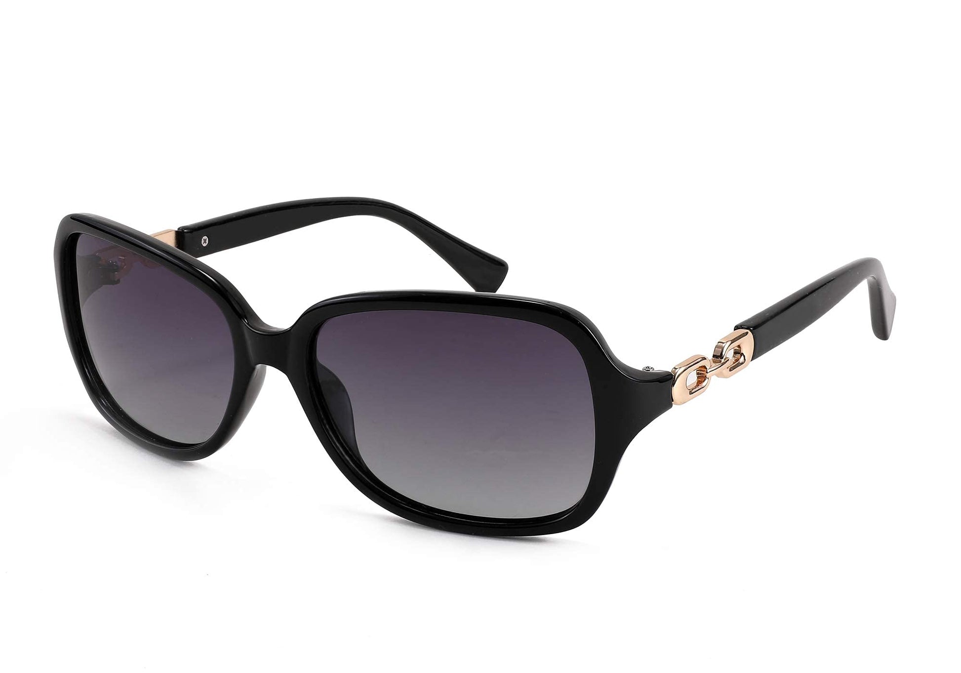 FEISEDY Womens Polarized Sunglasses Square Wraparound Shades UV400 Mirrored Trendy Sun Glasses for Women B2526