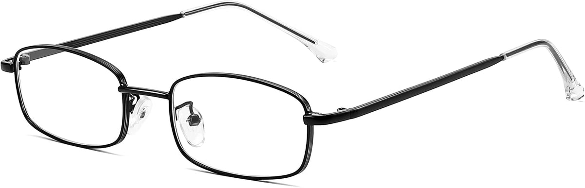 Black / 50 Millimeters | B0DQ47DYF9 | FEISEDY Vintage Blue Light Glasses for Women Metal Y2K Rectangle Glasses Gold Silver Fake Nerd Eyewear Frame B0271