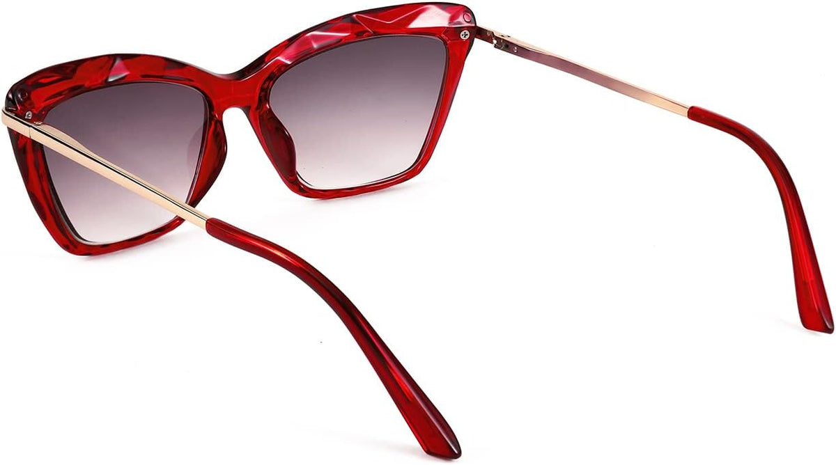 商品图片 16 | B09XDZ71JH | FEISEDY Vintage Cat Eye Reading Sunglasses Full Lens Women Sun Reader Glasses Spring Hinges B2896