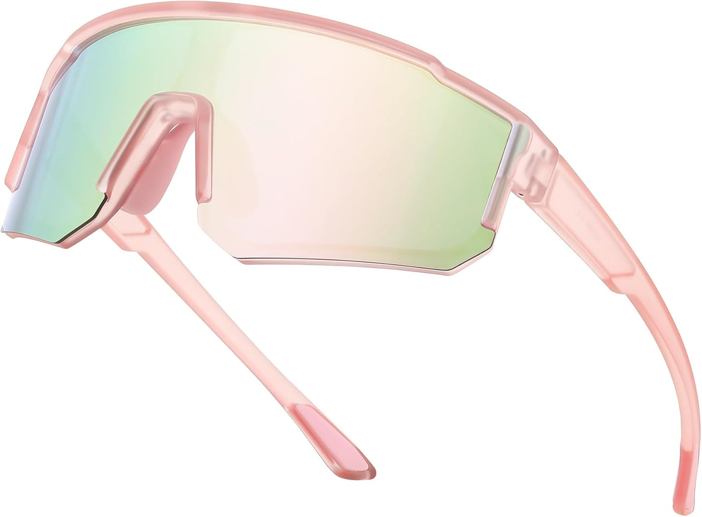 Pink Frame Pink Mirrored Lens / Medium | B0D95WPSXV | FEISEDY Kids Sunglasses Youth Baseball Polarized Sunglasses Sports Lightweight TR90 Frame Boys Girls Cycling B0213