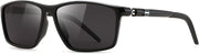 Black/Black / 55 Millimeters | B0FG2HCVQL | FEISEDY Rectangle Sunglasses Women Men Trendy Classic Sunglasses Fashion Retro Vintage Square Frame Polarized UV400 B0288