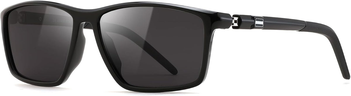 Black/Black / 55 Millimeters | B0FG2HCVQL | FEISEDY Rectangle Sunglasses Women Men Trendy Classic Sunglasses Fashion Retro Vintage Square Frame Polarized UV400 B0288