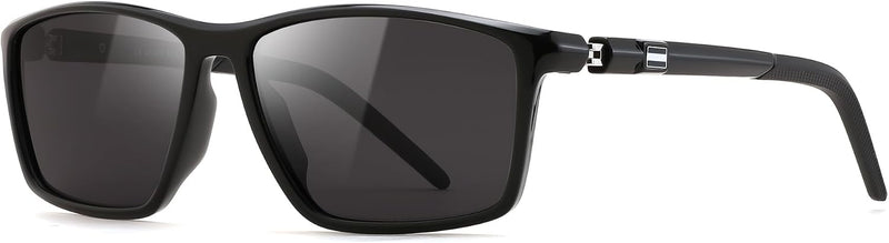 Black/Black / 55 Millimeters | B0FG2HCVQL | FEISEDY Rectangle Sunglasses Women Men Trendy Classic Sunglasses Fashion Retro Vintage Square Frame Polarized UV400 B0288