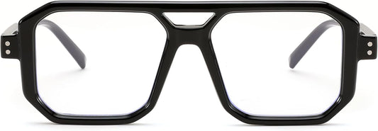Black Frame / 50 Millimeters | B0D3PK56D4 | FEISEDY Blue Light Blocking Glasses, Aviator Frame Computer Reading/Gaming/TV/Phones Glasses for Women Men B0165