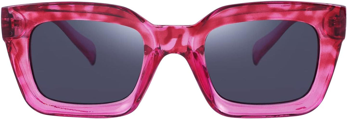 ÉÌƷͼƬ 40 | B07MNGNLNT | FEISEDY Classic Women Sunglasses Fashion Thick Square Sun Glasses B2471