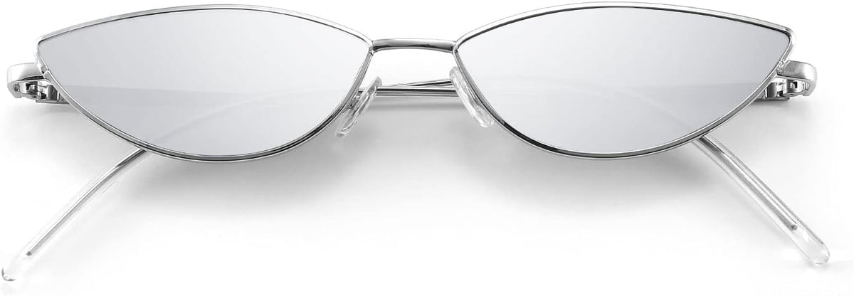 Silver / 58 Millimeters | B07B92BJCV | FEISEDY Y2K Sunglasses for women Men Fashion Cateye Designer B2298