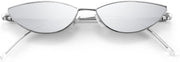 Silver / 58 Millimeters | B07B92BJCV | FEISEDY Y2K Sunglasses for women Men Fashion Cateye Designer B2298