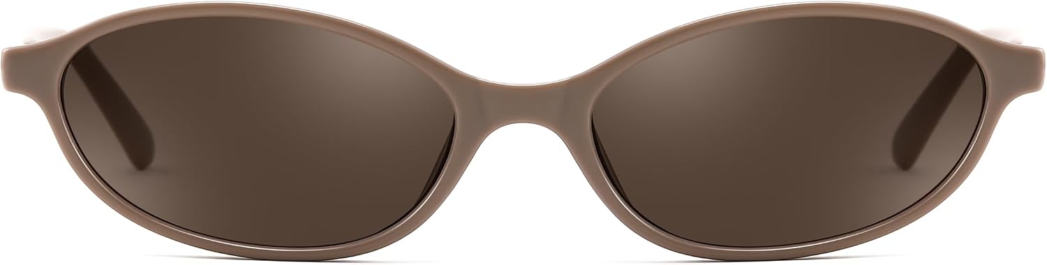 商品图片 52 | B0DMN6519L | FEISEDY Retro Oval Cat Eye Sunglasses for Women 90s Narrow Lightweight Shades Y2k Trendy Sunnies B0257