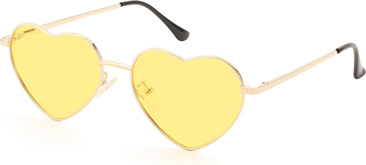 ÉÌƷͼƬ 48 | B0BP6HX1R6 | FEISEDY Polarized Heart Sunglasses Women Men Metal Frame Cute Lovely Glasses UV400 Protection B2375