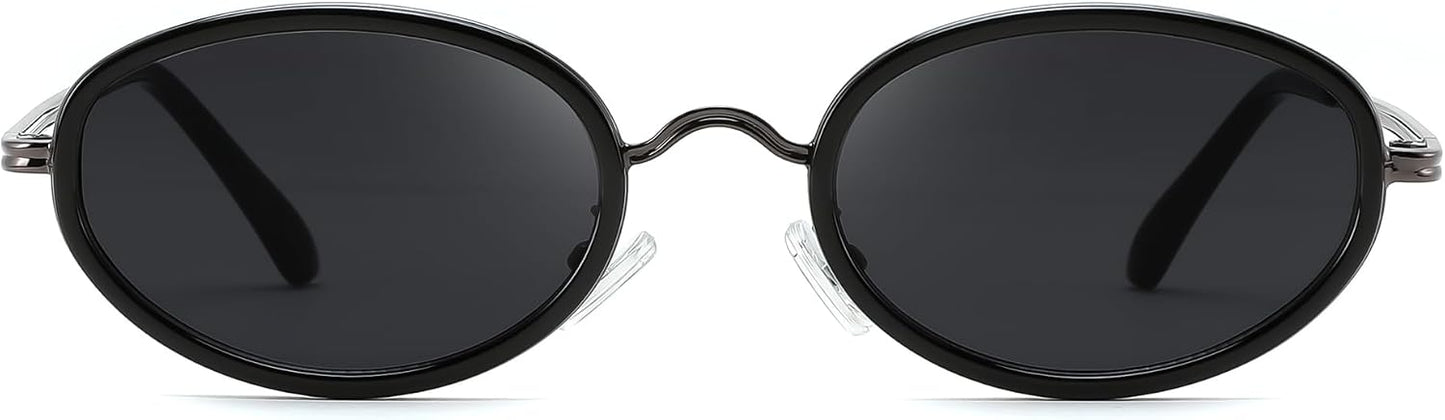 商品图片 4 | B0H2XM1HNJ | FEISEDY 90s Retro Oval Cat Eye Sunglasses UV400 Small Face B0450