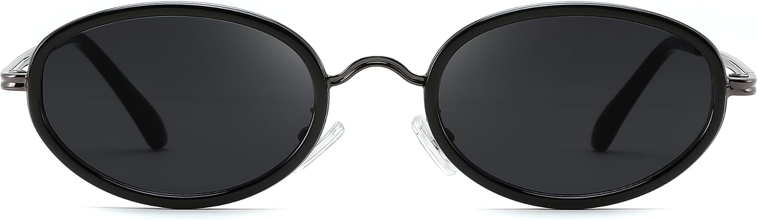 商品图片 4 | B0H2XM1HNJ | FEISEDY 90s Retro Oval Cat Eye Sunglasses UV400 Small Face B0450