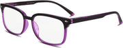 Black-purple / 0.0 x | B07WYC4L1P | FEISEDY Progressive Multifocal Reading Glasses Blue Light Blocking Reader Glasses TR90 Frame Women Men B2497