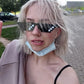 商品图片 9 | B09SCSCKL3 | FEISEDY 2PACK Thug Life Sunglasses Funny Pixelated Mosaic Gamer Glasses Party Disco Cool B2876-F2