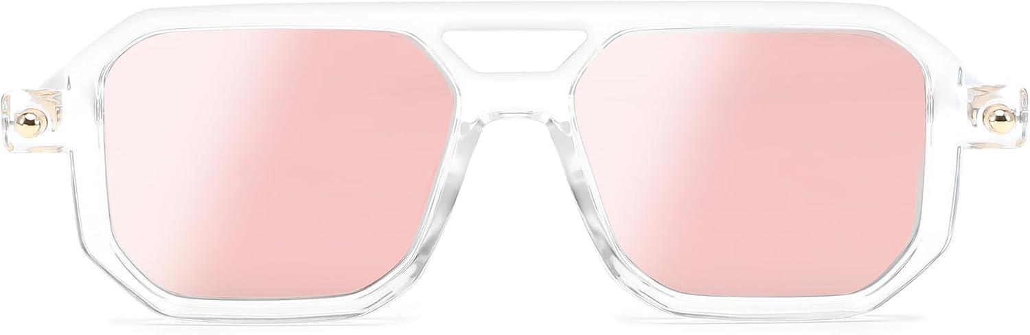商品图片 14 | B09YTJ4FQZ | FEISEDY Vintage Square 70s Flat Aviator Sunglasses Women Men Classic Retro Stylish Frame UV400 Sunglasses B2622