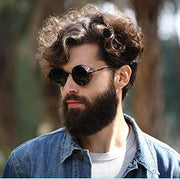 ÉÌƷͼƬ 42 | B0CHLX78KB | FEISEDY Retro Steampunk Sunglasses for Men Women, Round Metal Frame Gothic Vintage Style B2820