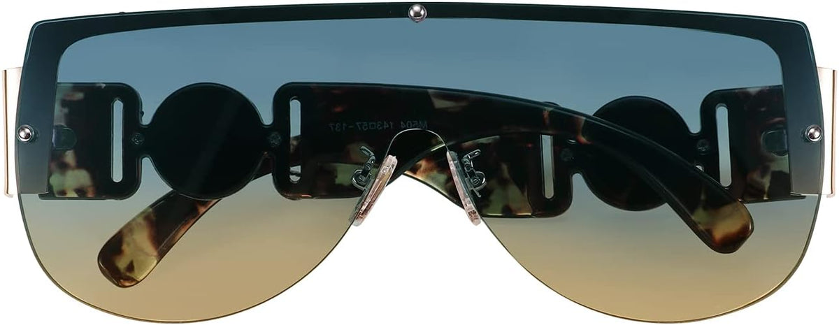 ÉÌƷͼƬ 20 | B095WNLFX1 | FEISEDY Fashion Oversized Sunglasses Women Trendy Designer One Piece Stylish UV400 Protection B2748