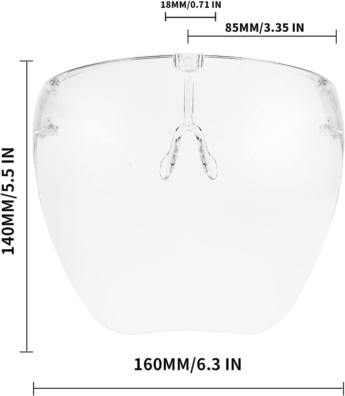 商品图片 65 | B097Y3FQJJ | FEISEDY Full Face Shield Sunglasses – Anti-Fog UV400 Mirror Visor