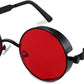 Black/Red / 1.9 Inches | B09LV8X56G | FEISEDY Retro Gothic Steampunk Sunglasses For Men Women