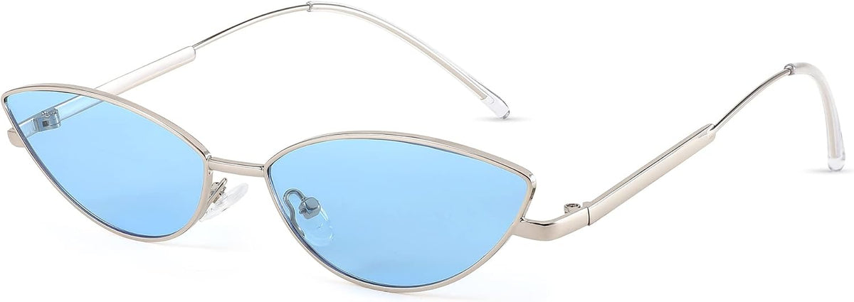 Blue / 58 Millimeters | B0C4F6TGYZ | FEISEDY Y2K Sunglasses for women Men Fashion Cateye Designer B2298