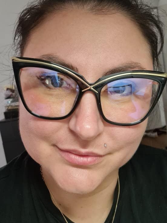 ÉÌƷͼƬ 27 | B0B63PP6VN | FEISEDY Women Oversized Square Blue Light Blocking Glasses Anti Eyestrain Cat Eye Fashion Eyewear B2956