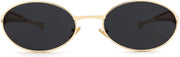 ÉÌƷͼƬ 58 | B0FH4FH8VH | FEISEDY Retro Oval Sunglasses Women Men - Gold Metal Chunky Frame, UV400 for Driving & Daily Wear B0312