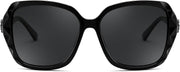 ÉÌƷͼƬ 75 | B079GSTW1D | FEISEDY Polarized Women Square Sunglasses Sparkling Composite Shiny Frame B2289