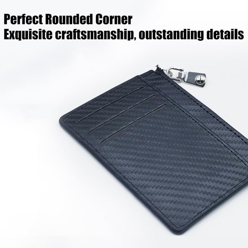 商品图片 6 | B0FNMJ3RMH | Wallet for Men – Fashion Plaid Design PU Leather Zippered Travel Wallets Card Bag, Mens Pocket with Spacious Card Slots