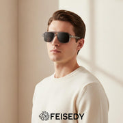 ÉÌƷͼƬ 16 | B0H79Y4V6B | FEISEDY Retro Aviator Square Polarized Sunglasses Women Men Trendy B0444