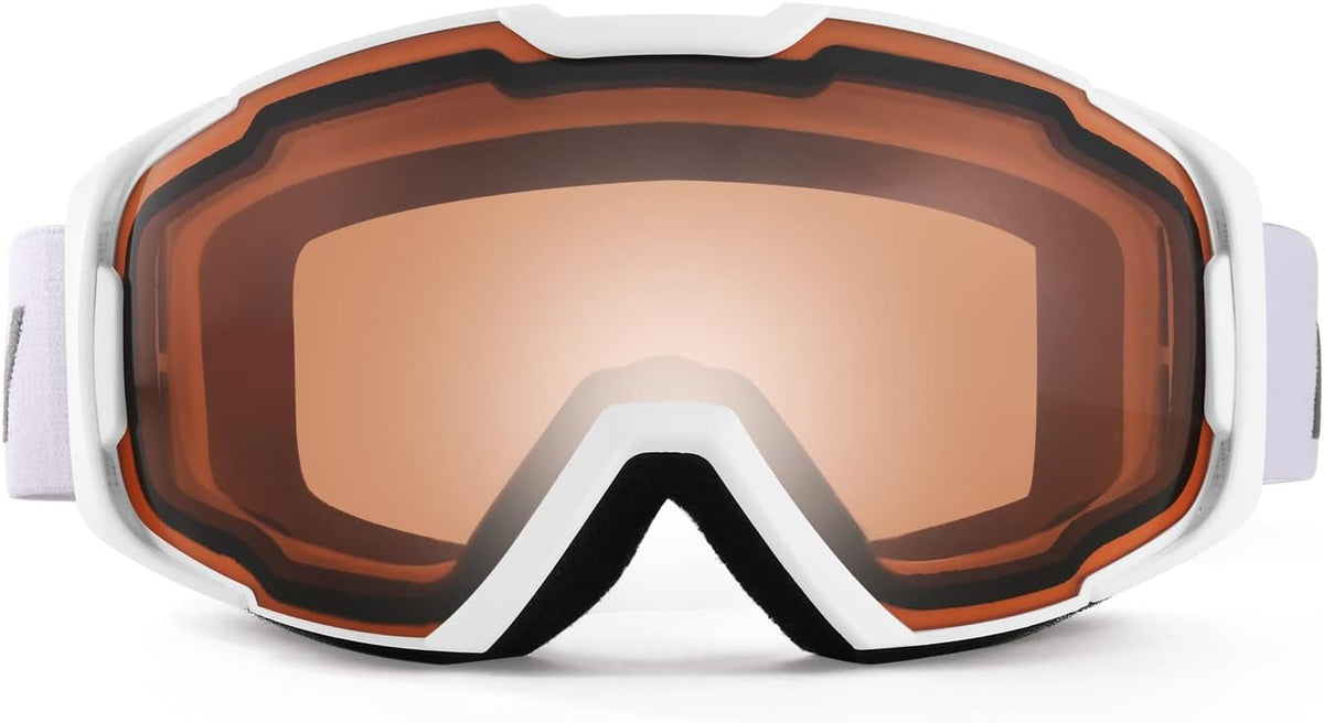商品图片 68 | B0GHRB6WCQ | FEISEDY Ski Goggles, OTG Snow Sport Goggles for Adult Youth, Anti-Fog UV400 Protection Bendable Dual-Lenses B2961