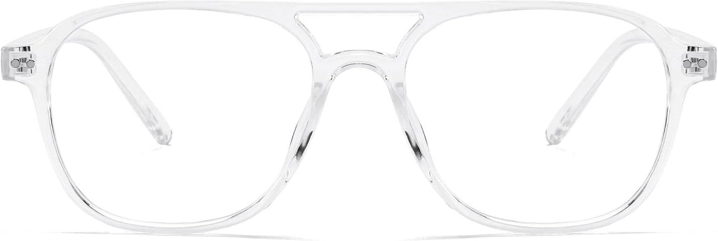 商品图片 21 | B0CY2LFJP7 | FEISEDY Blue Light Blocking Glasses Women Men Square Computer Lightweight Pilot Glasses Anti Eyestrain & UV Glare B0141