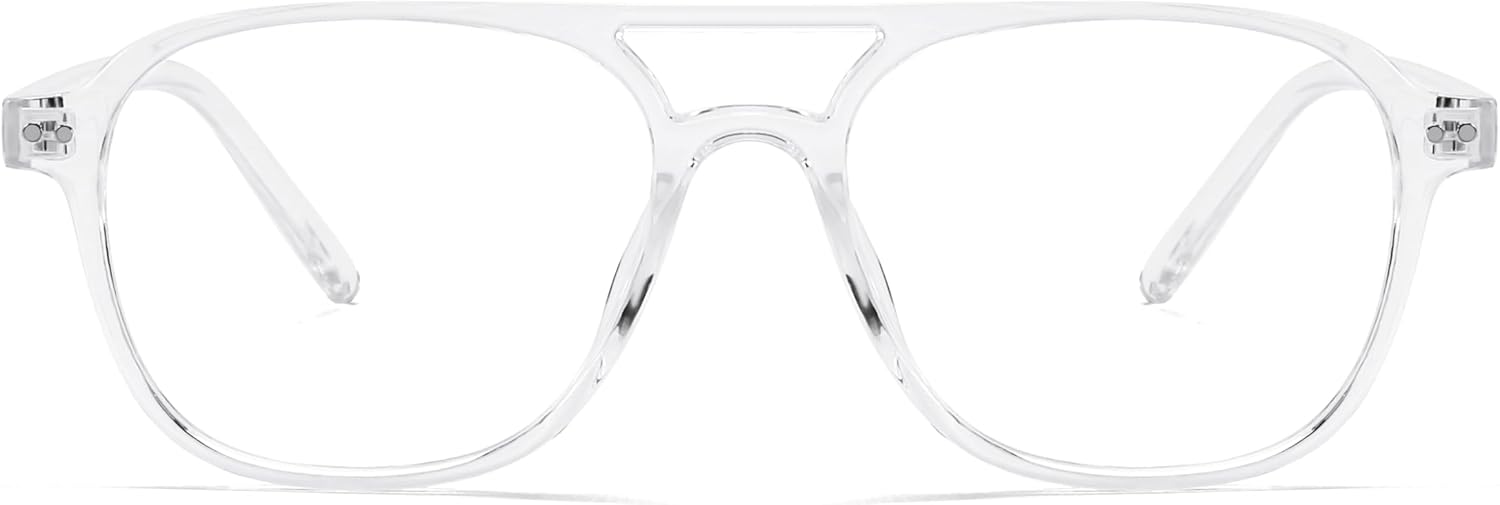 商品图片 21 | B0CY2LFJP7 | FEISEDY Blue Light Blocking Glasses Women Men Square Computer Lightweight Pilot Glasses Anti Eyestrain & UV Glare B0141