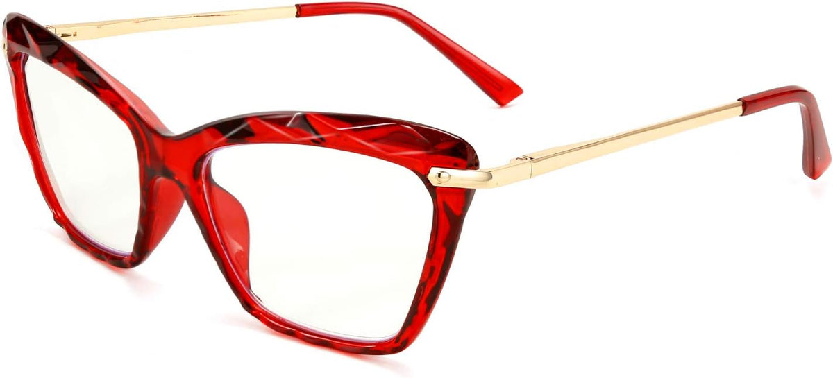 ÉÌƷͼƬ 37 | B088WVS65H | FEISEDY Crystal Cat Eye Reading Glasses Blue Light Blocking Reader Anti Eyestrain Glasses B2596 Champagne 1.75x