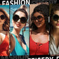 商品图片 2 | B0C7ZVD4MD | FEISEDY Oval Oversized Trendy Sunglasses Women Men Stylish Retro Big Frame Vacation Sun Glasees UV400 Protection B0017