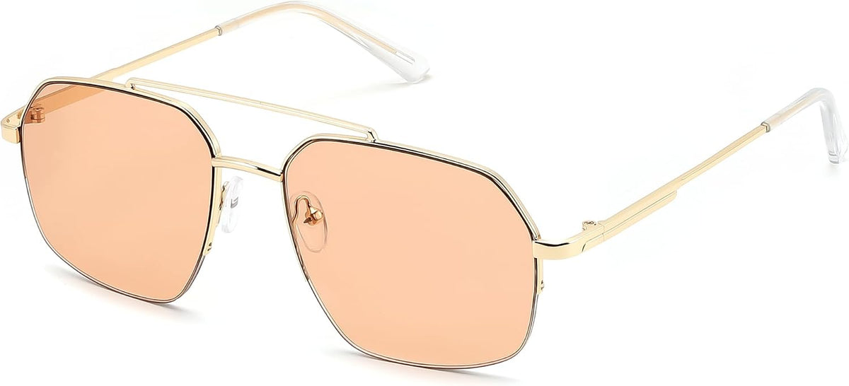 ÉÌƷͼƬ 13 | B0GL26QKYB | FEISEDY Retro Aviator Sunglasses Men Women Trendy Semi-Rimless B0383