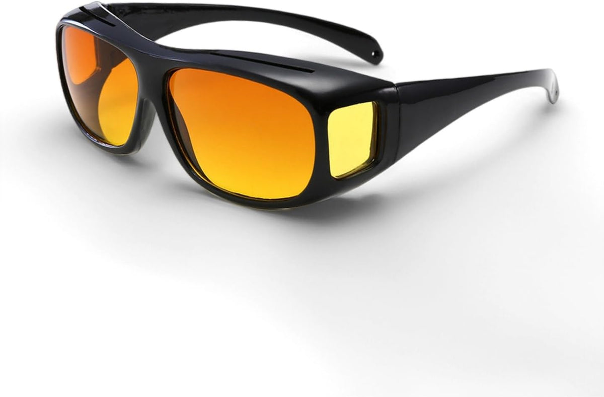 002-orange Gradient Lenses | B0FPCFGHC8 | Fit Over Glasses Sunglasses for Women Men - Driving Glasses Day/Night Myopia Goggles Sunglasses Cover