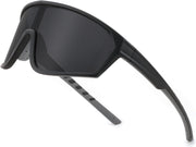 Black Frame & Grey Lens / 75 Millimeters | B0CSJXL82Y | FEISEDY Polarized Sports Sunglasses for Men Women Cycling Running Fishing Tac Glasses UV400 Protection B1125