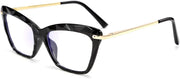 ÉÌƷͼƬ 2 | B07S9JPPPF | FEISEDY Crystal Cat Eye Glasses Frame Blue Light Blocking Computer Eyewear B2500