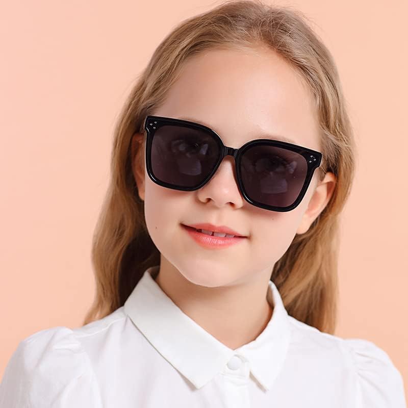 ÉÌƷͼƬ 2 | B0B3WPR65R | FEISEDY Kids Polarized Square Sunglasses for Boys Girls Vintage Shades UV Protection Trendy Classic Style Sun Glasses B2316
