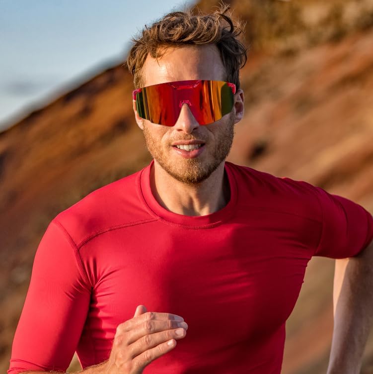 商品图片 24 | B0D2R93ZVQ | FEISEDY Cycling Sunglasses for Men Women, Sport Sunglasses for Baseball Softball Running Fishing Golf UV400 B0167