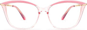 Pink / 52 Millimeters | B096LX1XDM | FEISEDY Blue Light Blocking Glasses Computer Glasses Women Men Cateye TR90 Frame B2772