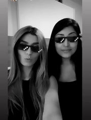 ÉÌƷͼƬ 10 | B09SCSCKL3 | FEISEDY 2PACK Thug Life Sunglasses Funny Pixelated Mosaic Gamer Glasses Party Disco Cool B2876-F2