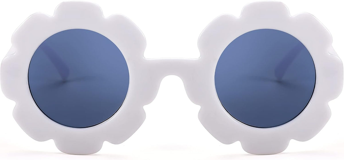 ÉÌƷͼƬ 7 | B0B56MHCN1 | FEISEDY 2 Pack Flower Sunglasses Toddler Beach Party Holiday Round Cute Sun Glasses B2315