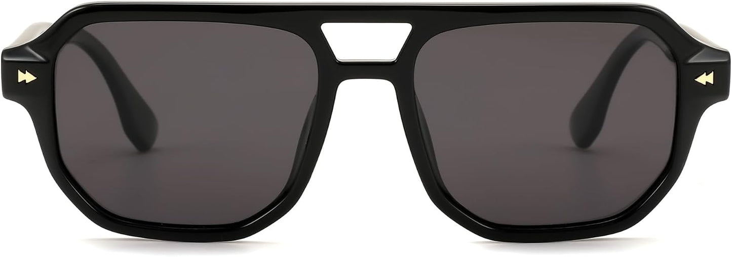 商品图片 17 | B0DSH2BVX5 | FEISEDY Polarized Aviator Sunglasses Men Women, Retro 70s Style Design - UV400 Protection, Driving & Daily Wear B0203