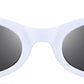03 White / 47 Millimeters | B08DFR576J | FEISEDY Small Cat Eye Sunglasses Vintage Square Shade Women Eyewear B2291